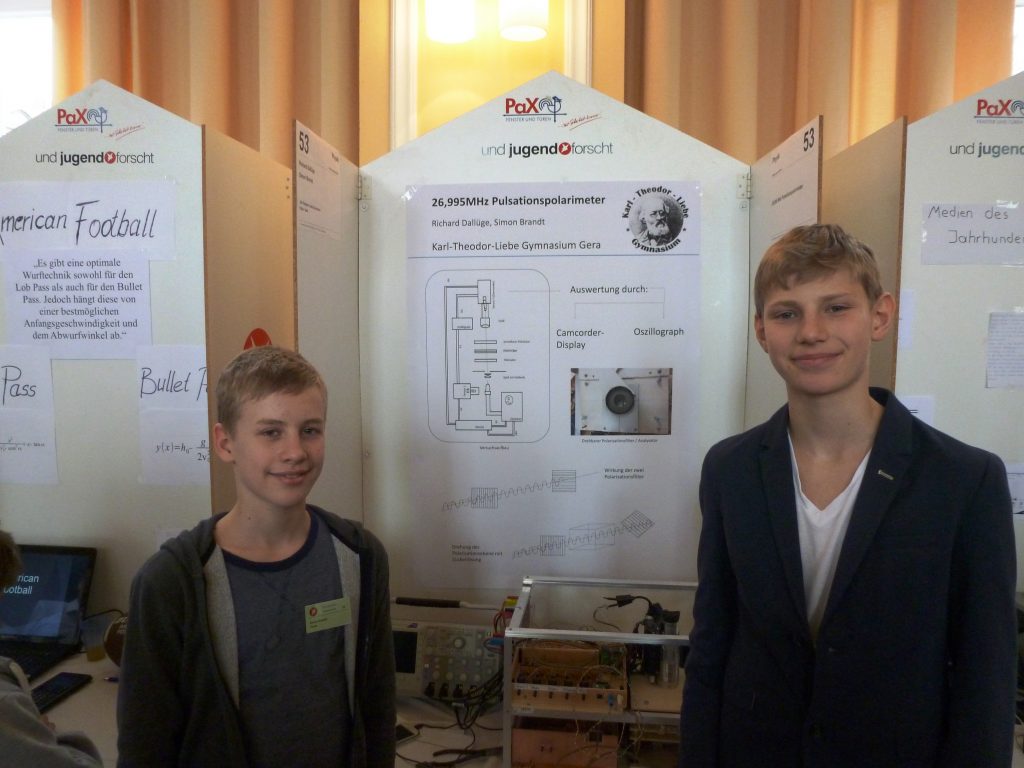 Regional- Und Landeswettbewerb „Jugend Forscht“ 2017 - Liebegymnasium